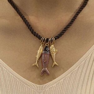 Zara Style Fish Pendant Necklace